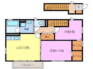 ハイツ大松の物件間取画像